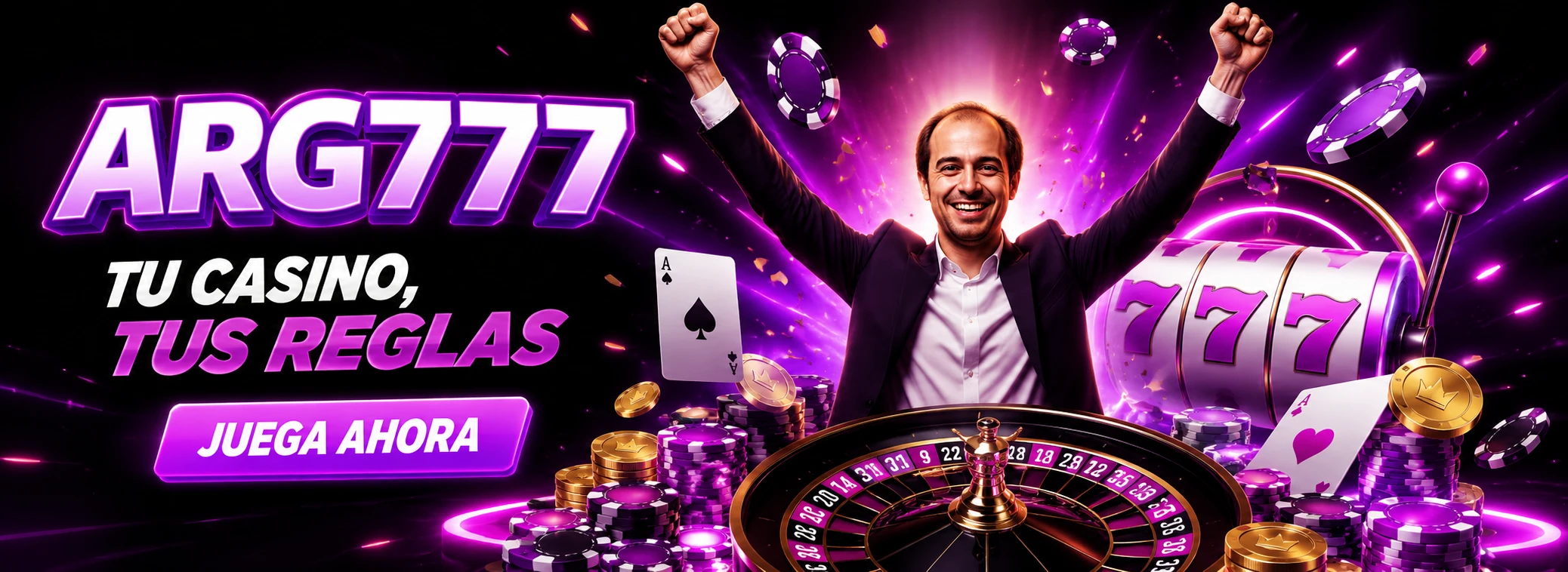 ARG777 casino oficial en Argentina — bono de bienvenida de 12.321 ARS y 100 giros gratis