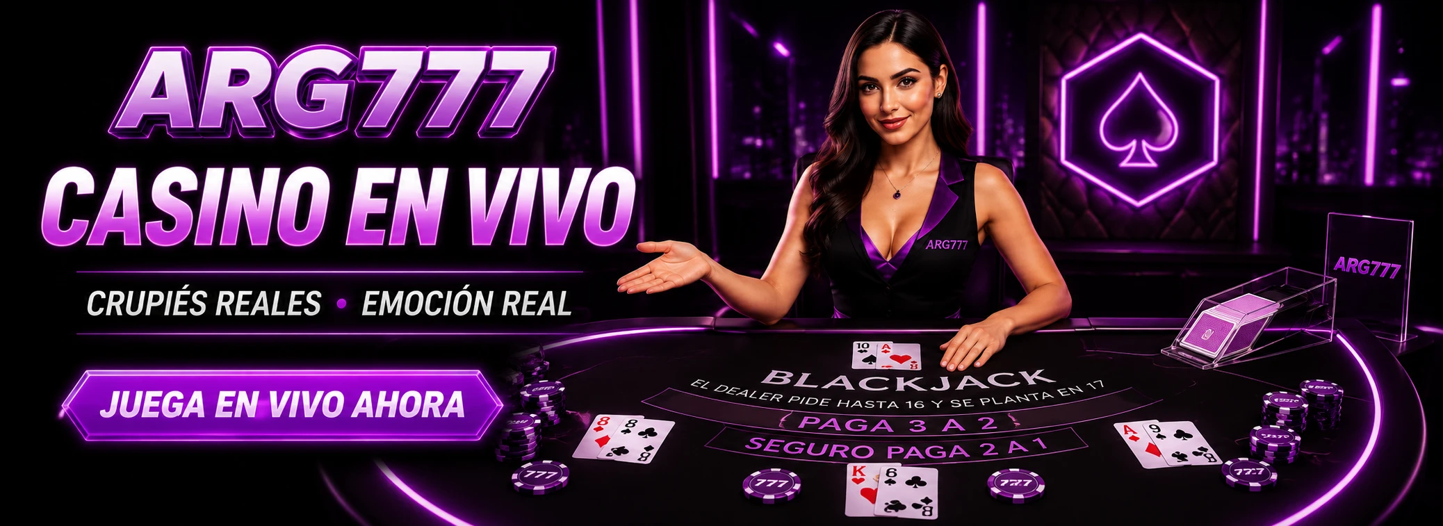 Casino en vivo ARG777 con Evolution